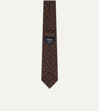 Drake's Mini Square Pattern Tie / Brown