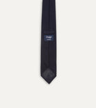 Drake's Fine Woven Grenadine Handrolled Tie / Navy