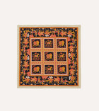 Drake's Elephants Silk Bandana / Orange