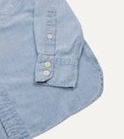 Drake's Chambray Two Pocket Work Shirt / Blue