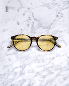 Viola Milano The Venice Sunglasses – Black Turtle with Mustard Lens