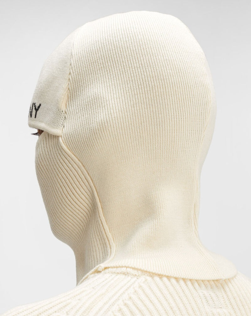 Breathable Lightweight 55% virgin wool & 45% polyester Art. 15CMAC285A 006595A Color:  103 / Gauze White One Size  C.P. Company Re-Wool Balaclava / Gauze White