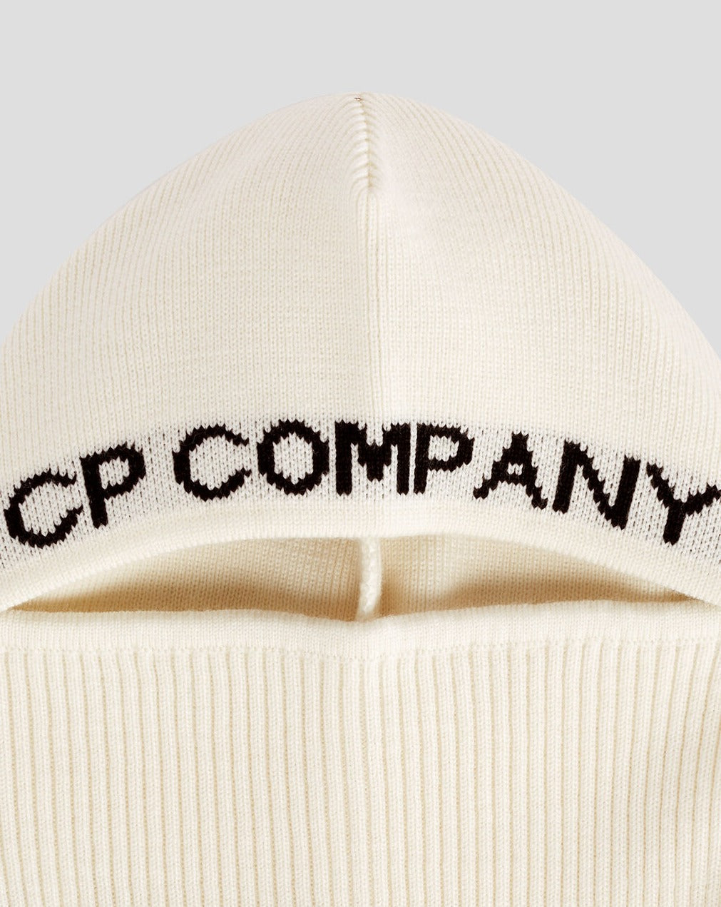 Breathable Lightweight 55% virgin wool & 45% polyester Art. 15CMAC285A 006595A Color:  103 / Gauze White One Size  C.P. Company Re-Wool Balaclava / Gauze White