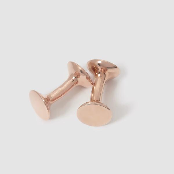 Codis Maya Bow Cufflinks / Rose Gold Plating