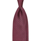 Viola Milano Floral Pattern Selftipped Silk Tie / Rose Mix