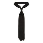 Viola Milano Milanese Floral Printed Italian Wool Tie / Navy/Verde