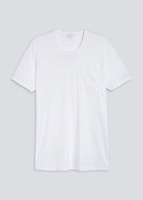 Mey Story T-shirt Round Neck With Breast Pocket White