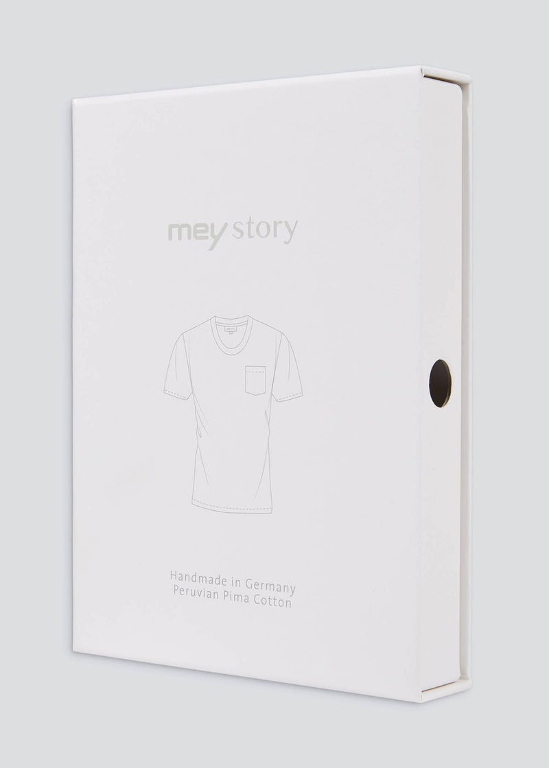 Mey Story T-shirt Round neck with breast pocket navy