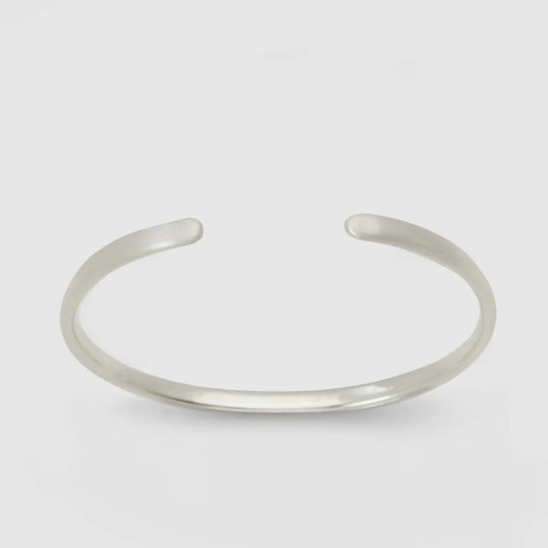 Codis Maya Brushed Sterling Silver Oval Bracelet