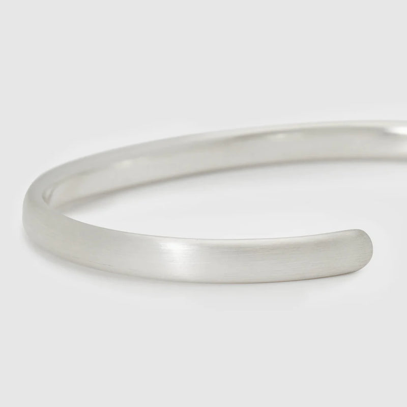 Codis Maya Brushed Sterling Silver Oval Bracelet