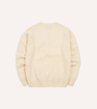 Drake's Brushed Shetland Crew Neck Jumper / Ecru