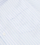 Drake's Bengal Stripe Poplin Button-Down Shirt / Sky Blue