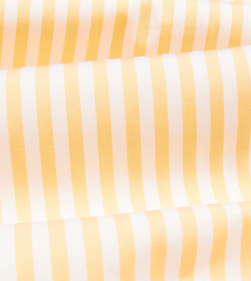 Drake's Bengal Stripe Poplin Button-Down Shirt / Yellow