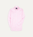 Drake's Bengal Stripe Poplin Button-Down Shirt / Pink