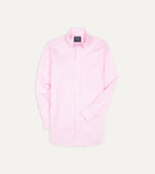 Drake's Bengal Stripe Poplin Button-Down Shirt / Pink