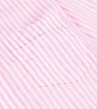 Drake's Bengal Stripe Poplin Button-Down Shirt / Pink