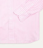 Drake's Bengal Stripe Poplin Button-Down Shirt / Pink