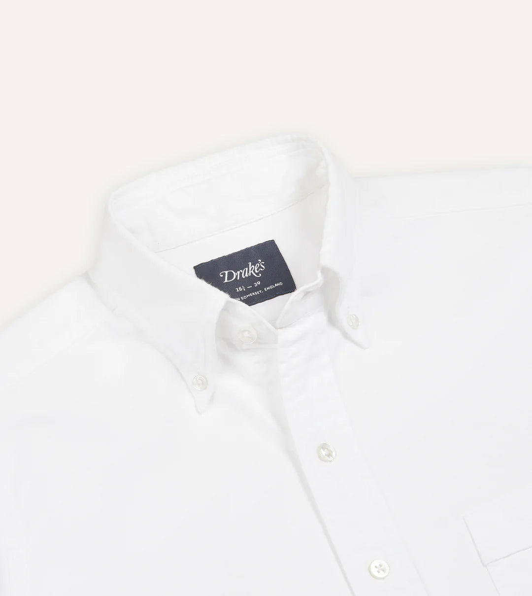 Drake's Oxford Button-Down Shirt / White