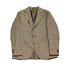 Caruso Aida jacket. Light brown glencheck pattern highlighted with delicate red over check. Wool,silk linen  Caruso represents the highest tailoring traditions Italy. handmade  full canvas structure inside. * Wool/SIlk/Linen mix summer jacket * Fully lined * Unconstructed shoulder * 3 roll 2 buttoning   * Side vents * Notch lapel * Patch pockets * Composition:  48% wool, 24% silk, 28% linen * Color: Light brown * Modello: Aida / ASM2JM304F * Article: 504541 * Colore: 0560 * Made in Italy