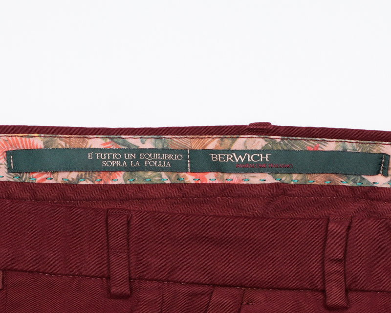 Berwich Morello Garment Dyed Chinos- Gelso