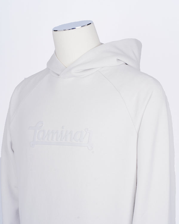 Herno Laminar hoodie. No technical aspect here even if it is part of the Laminar -line. SImply a great cotton hoodie, with a luxorious handfeel.   Material: 100% cotton Art. JG008UL 50017 1250 Color: Chalk Italy made in 