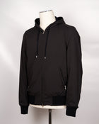 Gran Sasso Rain wool hooded knit. Garment (the fibres of the wool) has been treated with TEFLON™ fabric protector applied by Zegna Baruffa Lane Borgosesia. This gives the final product  water resistance in all conditions and also protects against dry dirt and the absorption of liquid substances, whether water or oil. Real added value!  Gran Sasso Rain Wool Hoodie Article: 57105/69301 Model: Giubbino Color: 598 / Navy Knit100% wool Outer layer 100% Pl