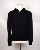 Gran Sasso Reversible Rain Wool Hoodie Jacket / Navy