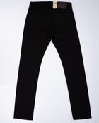 Black stretch jeans made in a slim M1 model. A regular waist and narrow fit throughout the leg makes for a slim look while remaining comfortable from the first wear.  Classic 5 pocket jeans Mod. M1 Slim 12 oz. 98% Cotton 2% Elastan Article model: M11801
