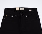 Black stretch jeans made in a slim M1 model. A regular waist and narrow fit throughout the leg makes for a slim look while remaining comfortable from the first wear.  Classic 5 pocket jeans Mod. M1 Slim 12 oz. 98% Cotton 2% Elastan Article model: M11801