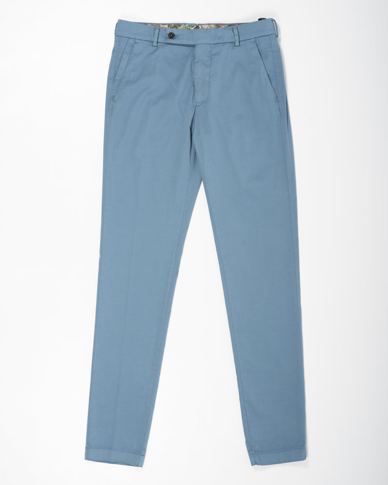 Berwich Morello Garment Dyed Chinos With Silk / Cartazucchero