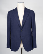 Caruso Blue Wool/Silk/Linen Jacket