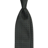 Viola Milano Micro Floral Selftipped Italian Silk Tie / Forest Mix