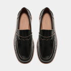 Buttero Laboratorio Brushed Leather Moccasins / Black