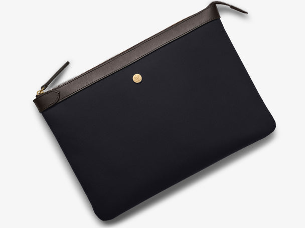 Mismo M/S Pouch Large - Navy / Dark Brown