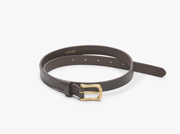 SLIM BELT / DARK BROWN