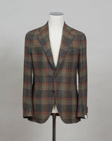 De Petrillo Check Jacket / Green & Burned Orange
