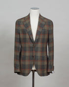 De Petrillo Check Jacket / Green & Burned Orange