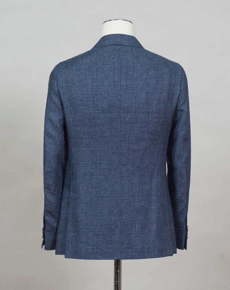Caruso blazer impeccably tailored in Soragna, Parma, Italy. Stunning lightness and ease of movement without losing the classic tailored elegance. These are some of the ingredients that make Italian tailoring world famous and you can find it all in Caruso garments.  Beautiful handmade detailing and naturally with a full canvas structure inside.  CARUSO Blazer Model Tosca Art. 501426 BF2CM304A 58% Linen 42% Wool 2 Patch Pockets Side vents Half Lined Regular fit