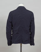 ed into a fibre fine enough to be used to weave Nycra.   CP Blazer  Nycra R MBZ250A00 5864G 888 Total Eclipse / Dark Blue 2 way zip + press studs in front 4 pockets in front with snap stud fastening Zippered pocket on left sleeve with C.P. Lens detailing Garment Dyed Quick Dry Stretch Multi filament