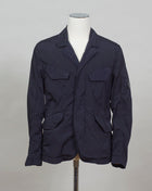 ed into a fibre fine enough to be used to weave Nycra.   CP Blazer  Nycra R MBZ250A00 5864G 888 Total Eclipse / Dark Blue 2 way zip + press studs in front 4 pockets in front with snap stud fastening Zippered pocket on left sleeve with C.P. Lens detailing Garment Dyed Quick Dry Stretch Multi filament