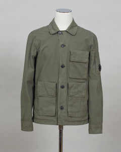 Classic Collar Button Fastening Secure Compartments Hand Pockets Lens Detail Sleeve Pocket Garment Dyed 100% Cotton Col. 660 / Burnt Olive Art. 12CMOW212A 006134G
