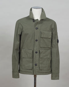 Classic Collar Button Fastening Secure Compartments Hand Pockets Lens Detail Sleeve Pocket Garment Dyed 100% Cotton Col. 660 / Burnt Olive Art. 12CMOW212A 006134G