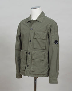 Classic Collar Button Fastening Secure Compartments Hand Pockets Lens Detail Sleeve Pocket Garment Dyed 100% Cotton Col. 660 / Burnt Olive Art. 12CMOW212A 006134G