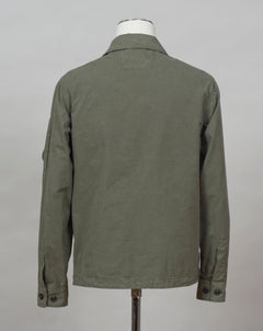 Classic Collar Button Fastening Secure Compartments Hand Pockets Lens Detail Sleeve Pocket Garment Dyed 100% Cotton Col. 660 / Burnt Olive Art. 12CMOW212A 006134G