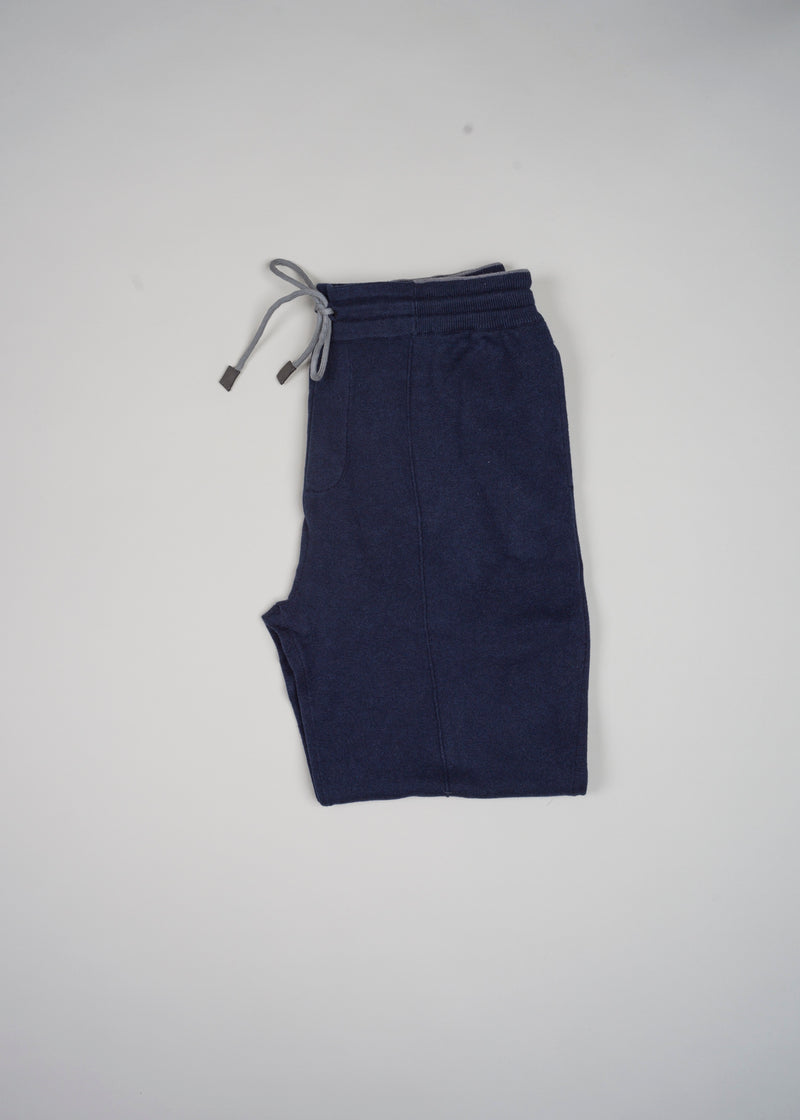 Gran Sasso Cotton Cashmere Jogging Pants / Blue