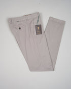 Berwich Morello Garment Dyed Chinos With Silk / Grigio