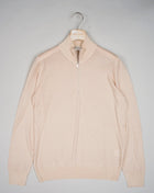 Gran Sasso Vintage Merino Half Zip / Light Beige