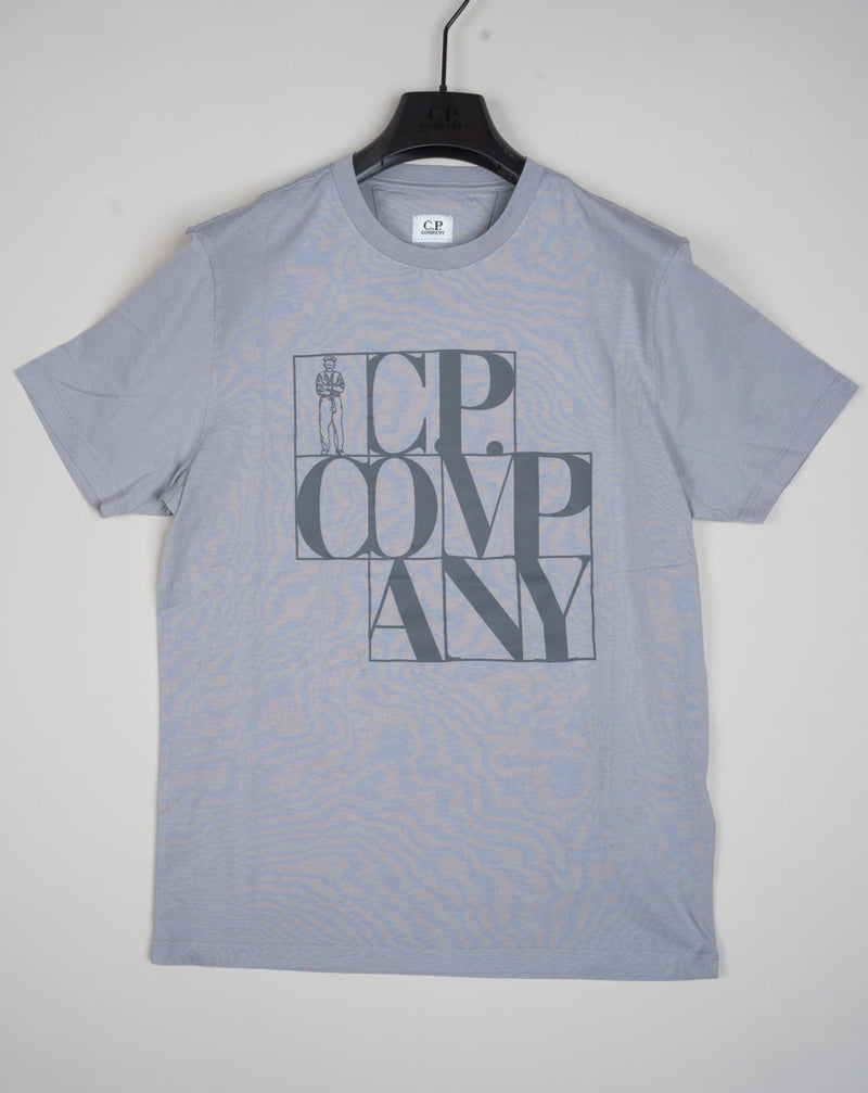 C.P. Company Jersey Sailor Logo T-shirt / Grey