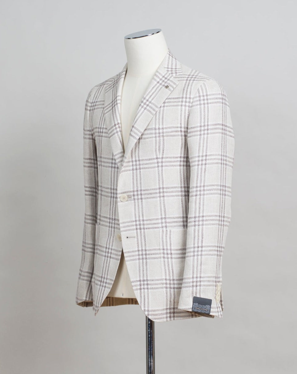 50% True Hemp 25% Silk 20% Linen 5% Cotton Modello: 1SMC22K Article 610035Q Notch Lapel Patch Pockets Made in Italy