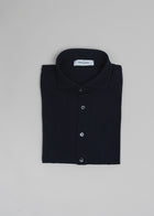 Gran Sasso Cotton Jersey Shirt / Navy